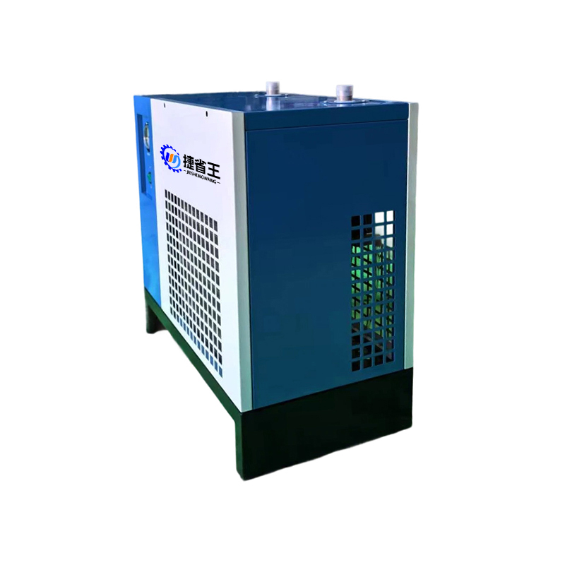 How does a normal temperature refrigerated dryer optimize the initial freezing efficiency of materials through a pre-cooling system?